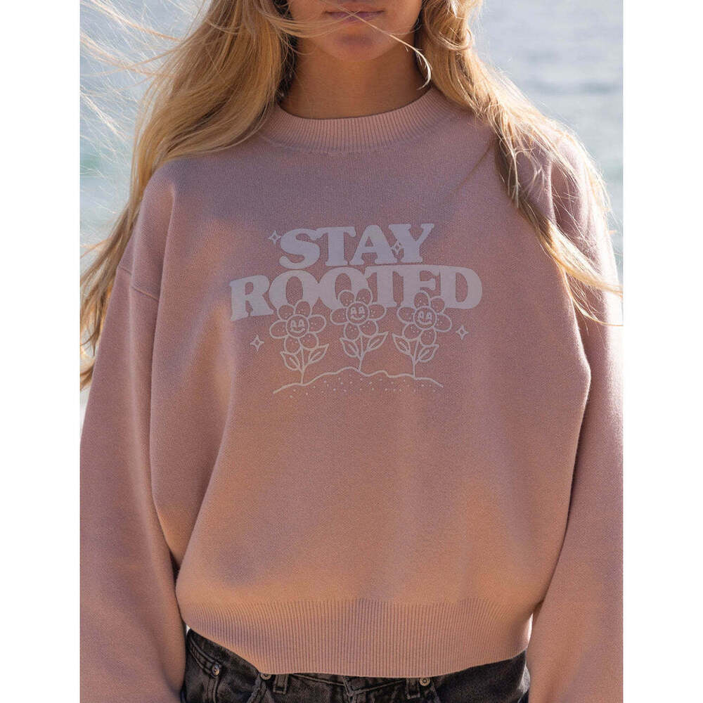 Elevated Faith Stay Rooted Knit Sweater Size SS